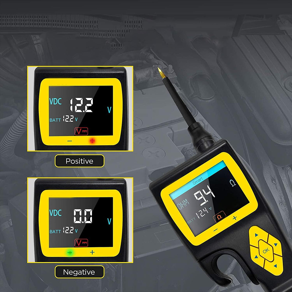 Car Electrical Circuit Tester with 2.4 LCD Display Z288