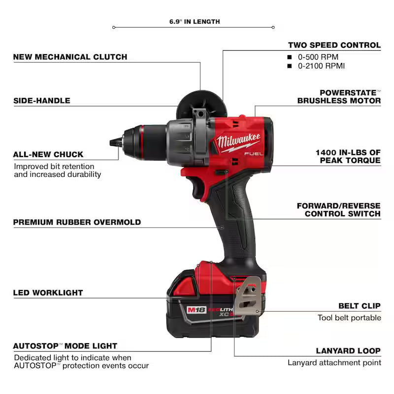 18V Lithium-Ion Brushless Cordless 1/2 in. Hammer Drill Driver Kit L437096