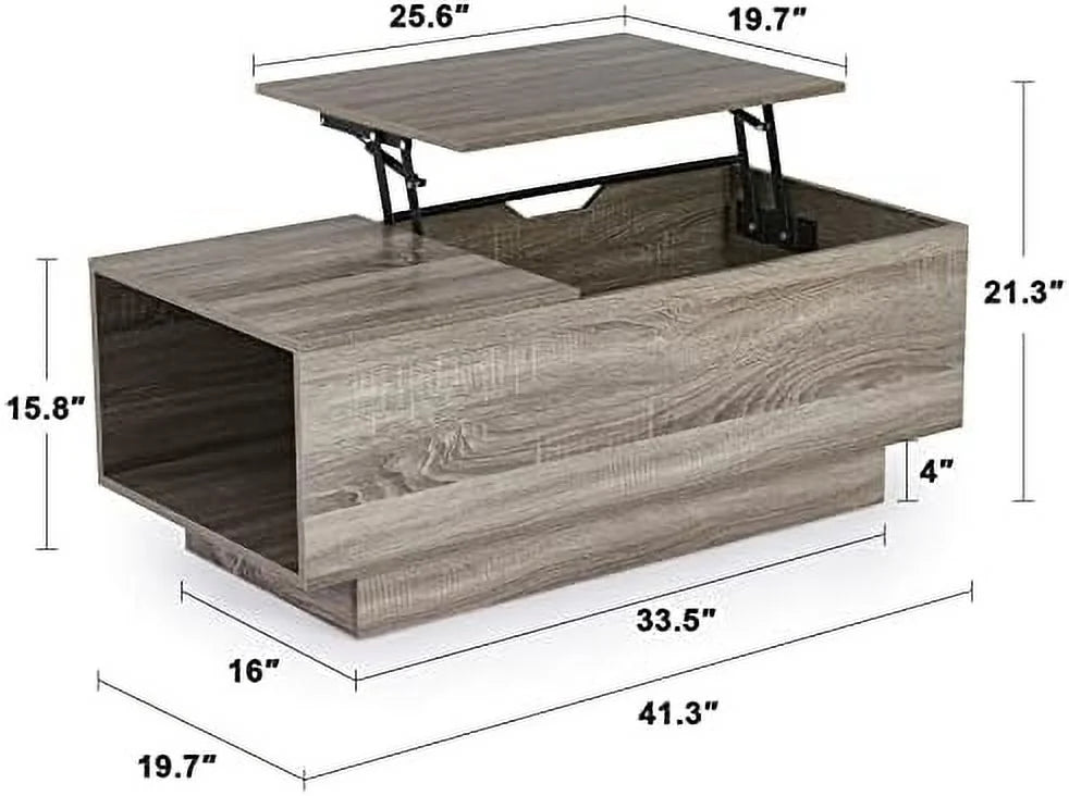 Lift Top Coffee Table with Hidden Storage J162