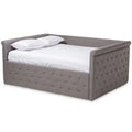 Grey Tufted Full Daybed K5719