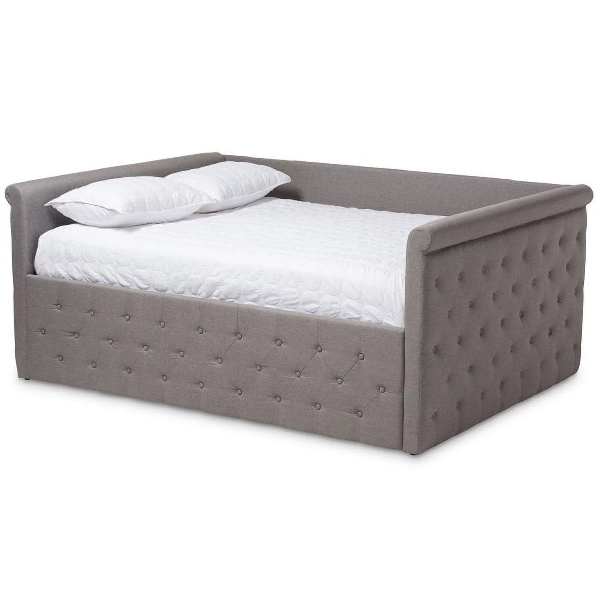 Grey Tufted Full Daybed K5719