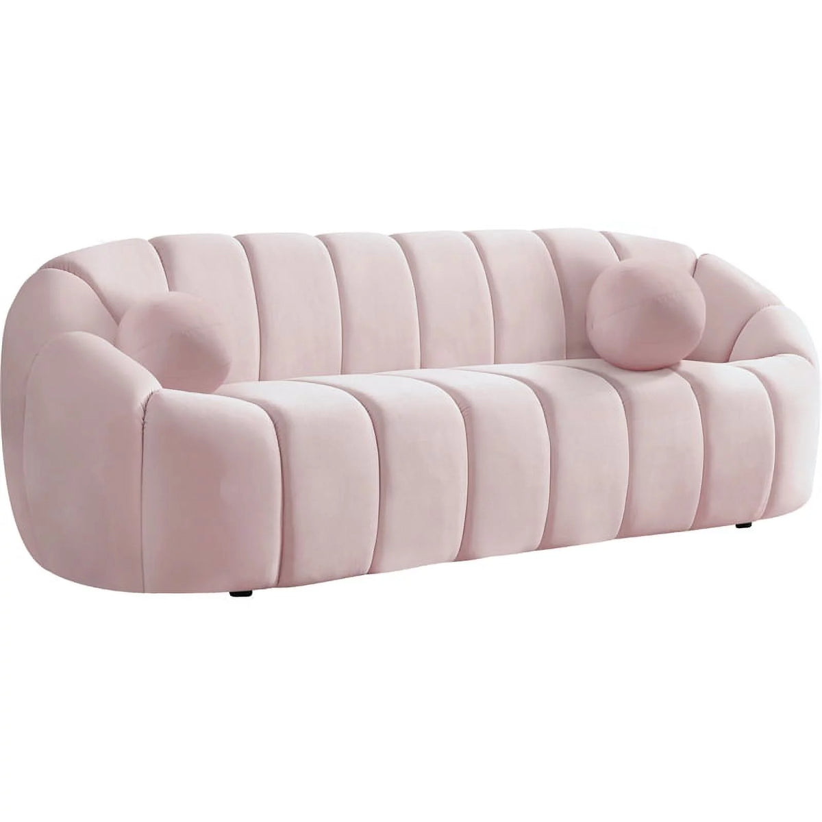 Pink Velvet Sofa E591549