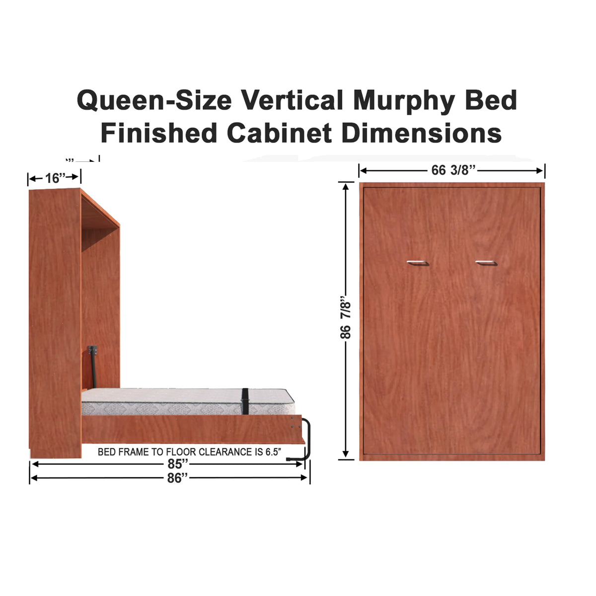 Queen Size Murphy Bed Hardware Kit H769
