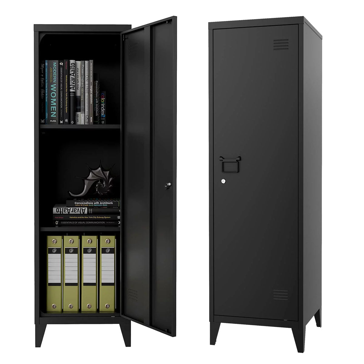Metal Locker Storage Cabinet with Locking Door K8818