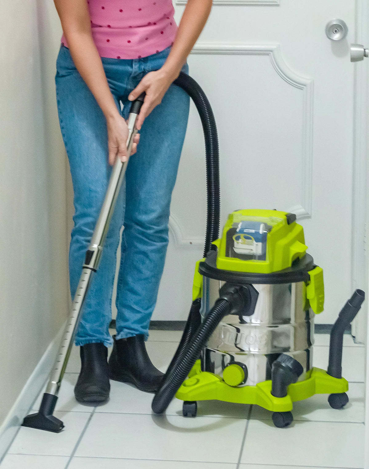 Cordless Stainless Steel 5.3-gal Wet Dry Vacuum P97417