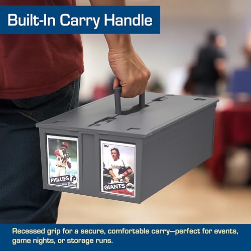 Gray Plastic Collectible Card Bin K97679