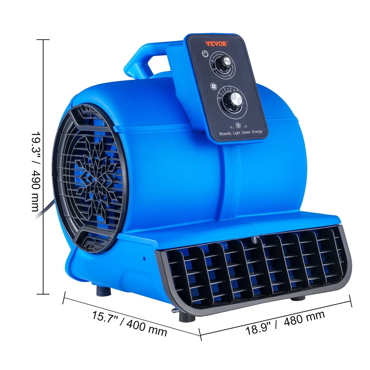 1000 CFM 3-Speed Portable Floor Blower Fan Q63478