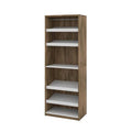 Rustic Brown & White Shoe & Closet Storage Unit W9704