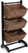 3-Tier Abaca Storage Organizer Shelf with 3 Baskets P483