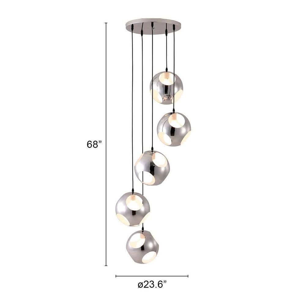 Chrome Silver Ceiling Lamp E830