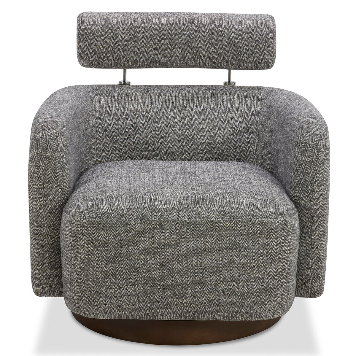 Swivel Accent Barrel Chair with Adjustable Backrest E8399
