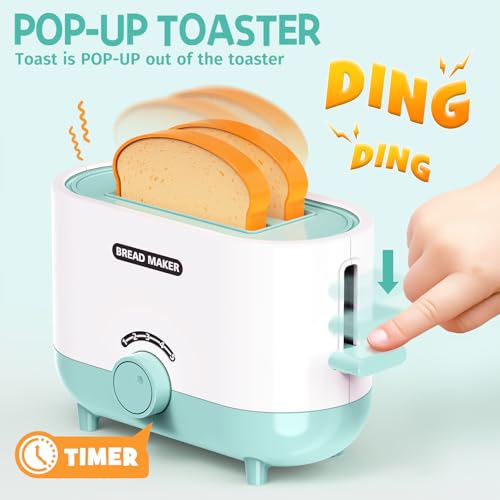 Kids Play Kitchen Accessories Toys Set with Light & Sound P595234