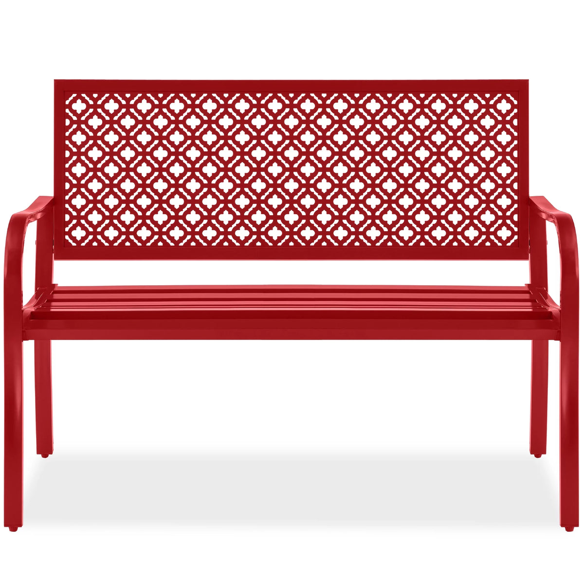 Rose Red Steel Garden Bench N435103