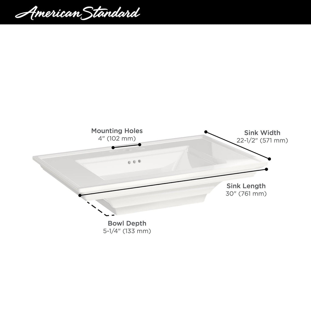 White Pedestal Bathroom Sink Z77286
