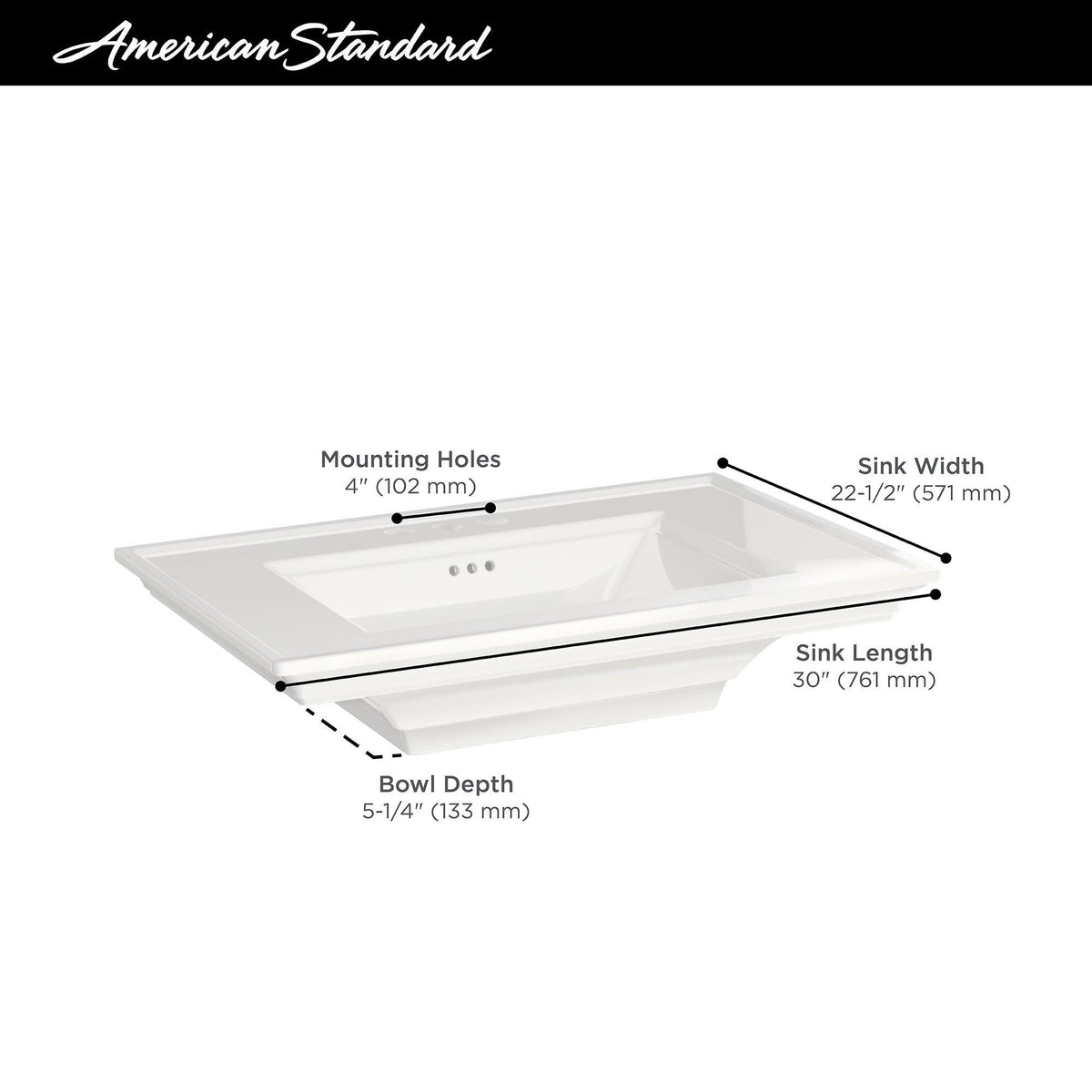 White Pedestal Bathroom Sink Z77286