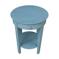 Solid Parawood Accent Table with Drawers T206389