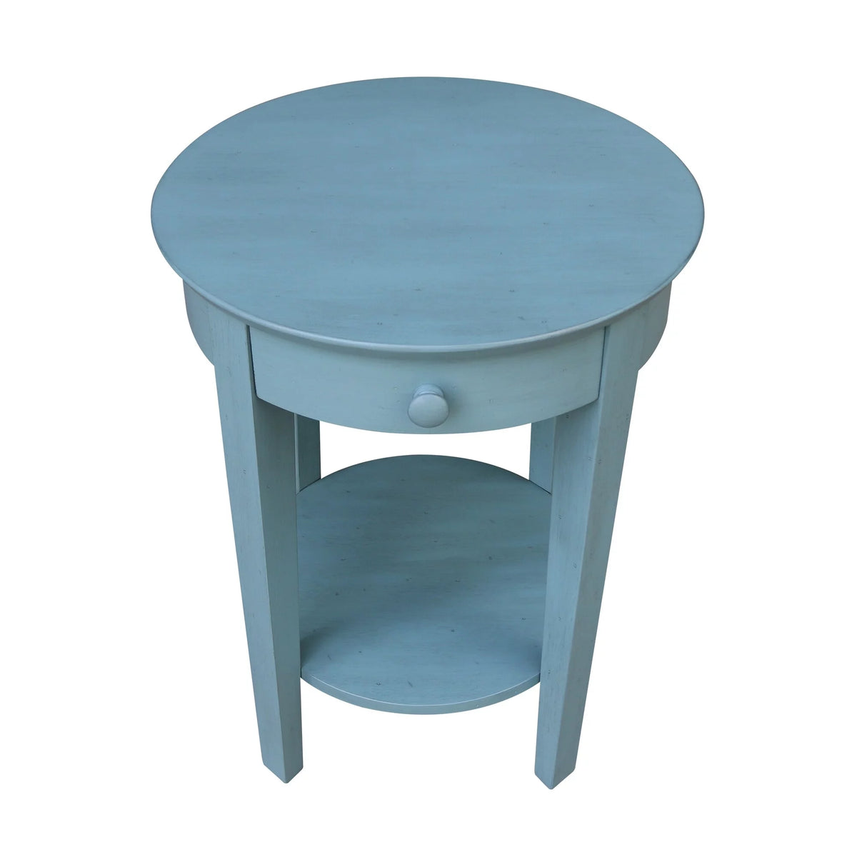 Solid Parawood Accent Table with Drawers T206389
