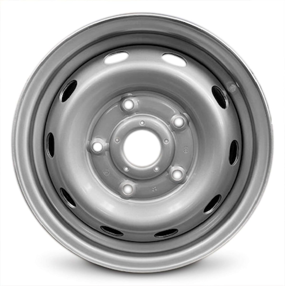 16 inch 5 Lug Silver Steel Wheel I9560