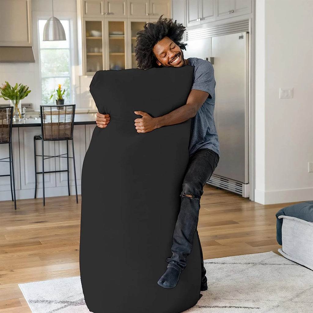 Dark Grey Oversized Plush Bean Bag Chair P154