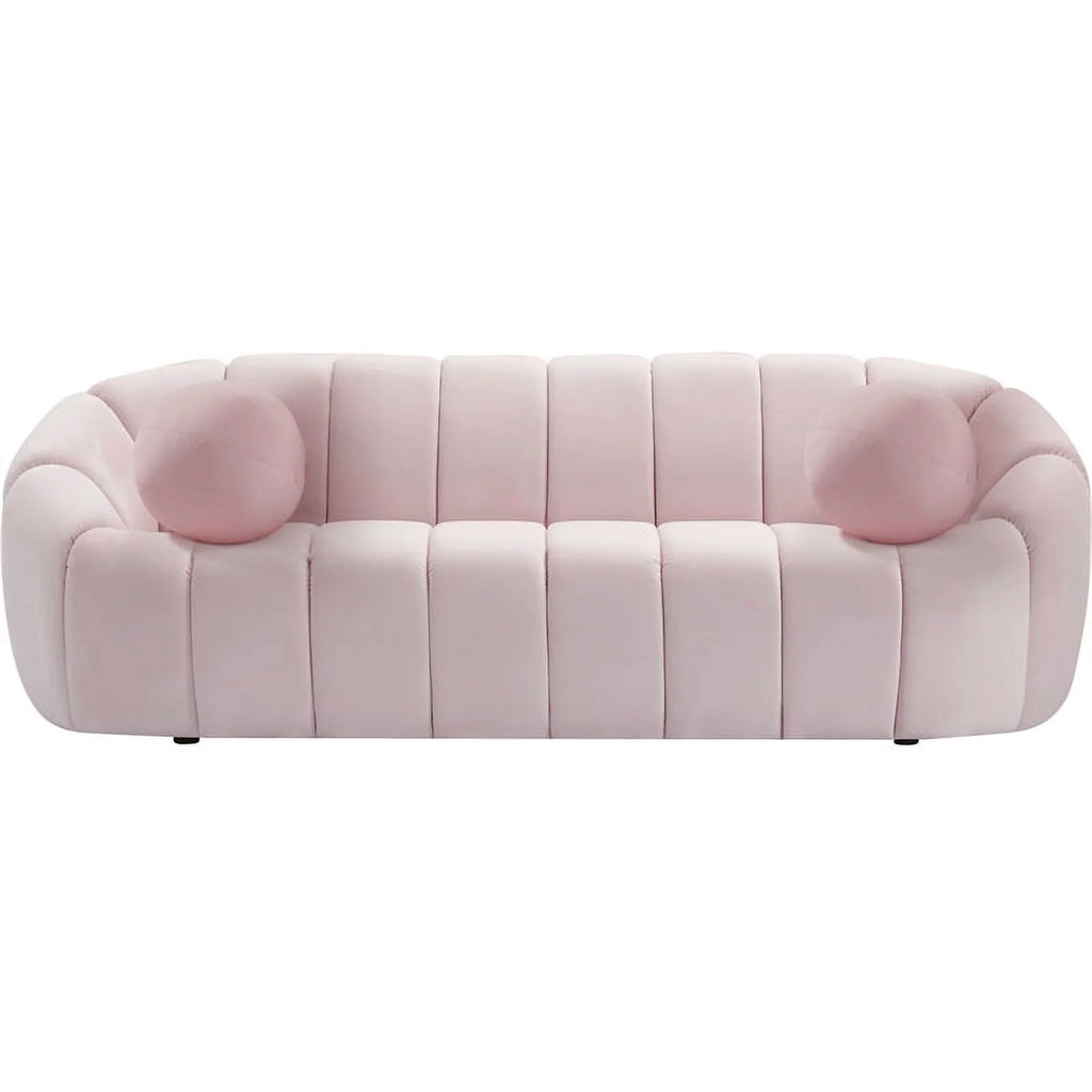 Pink Velvet Sofa E591549