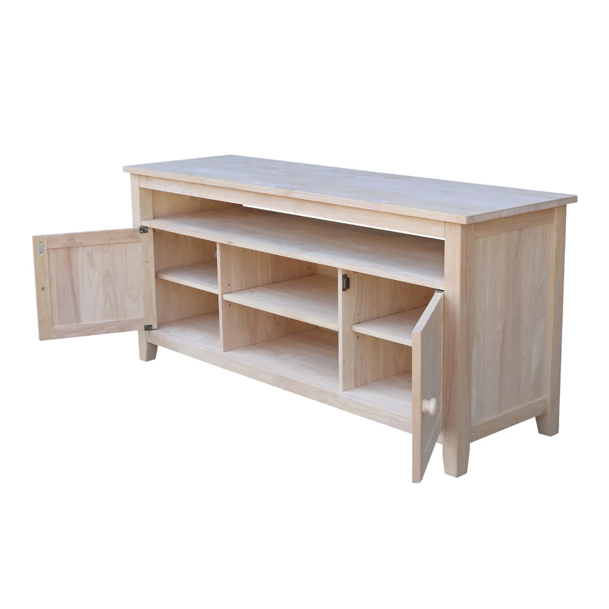 Solid Wood TV Stand with 2 Doors H899