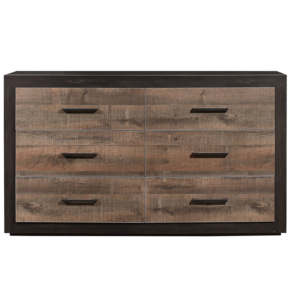 6 Drawer Two-Tone Wood Dresser T29481