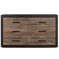 6 Drawer Two-Tone Wood Dresser T29481