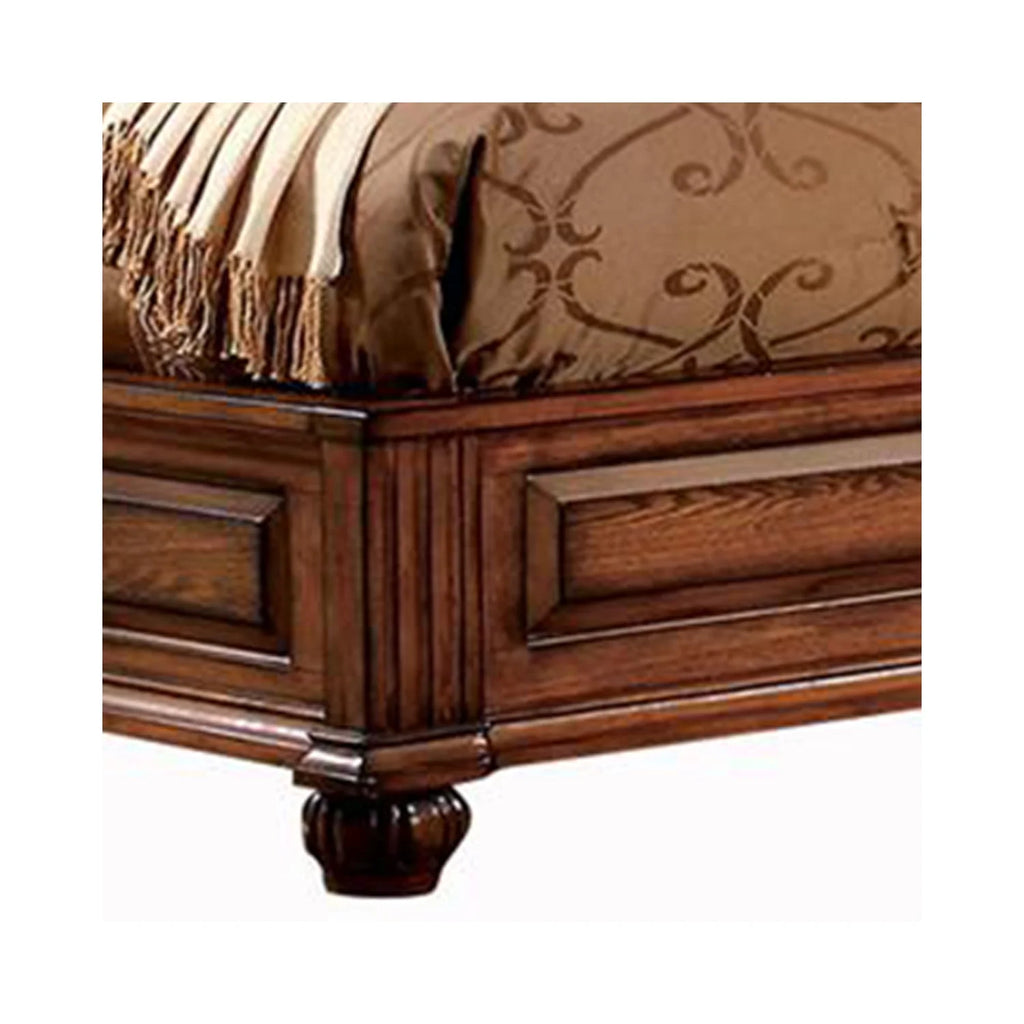 California King Paneled Headboard Bed Brown F459267
