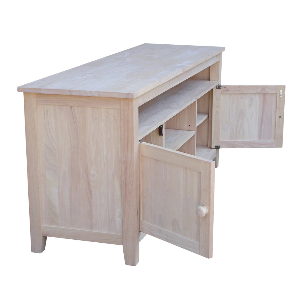 Solid Wood TV Stand with 2 Doors H899