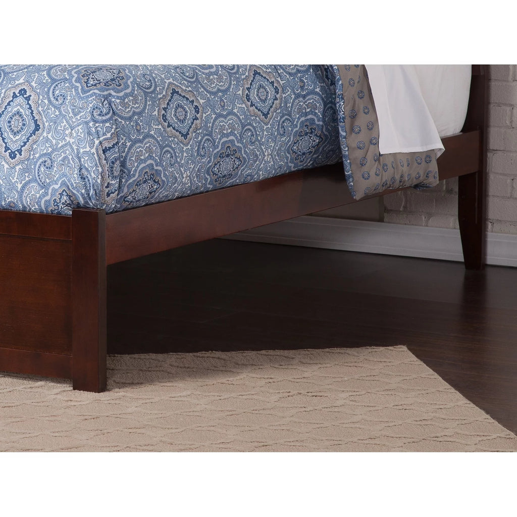 King Platform Bed with 2 Drawers in Walnut V901761
