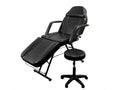 71in 3-Section Massage Bed Spa and Salon Facial Chair Tattoo Chair with Hydraulic Stool O4702