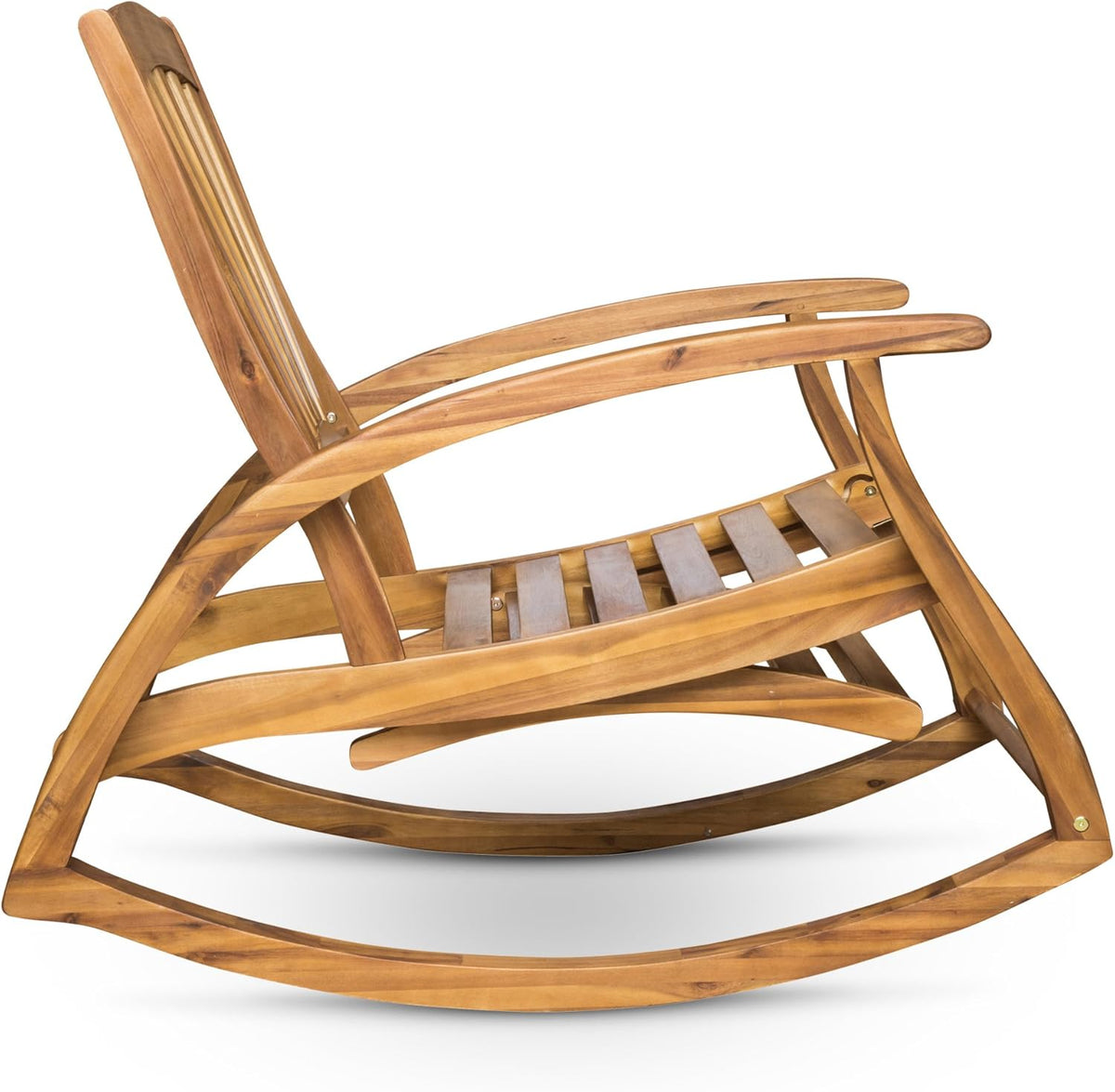 Acacia Wood Rocking Chair with Footrest V959