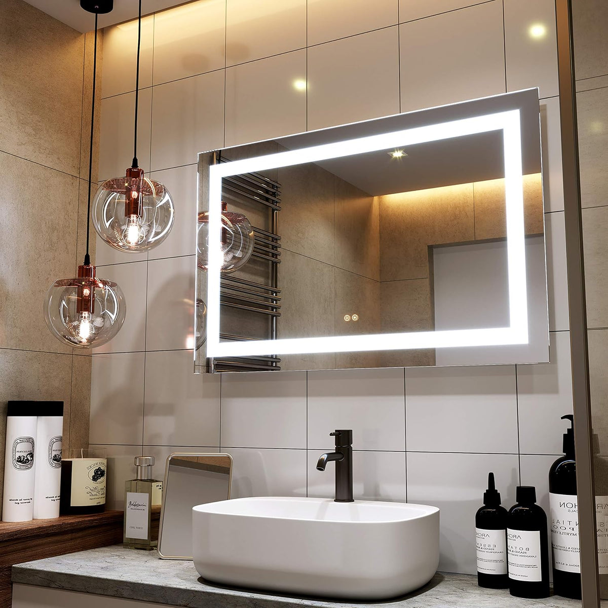 72 X 36 Inch LED Lighted Bathroom Mirror A817