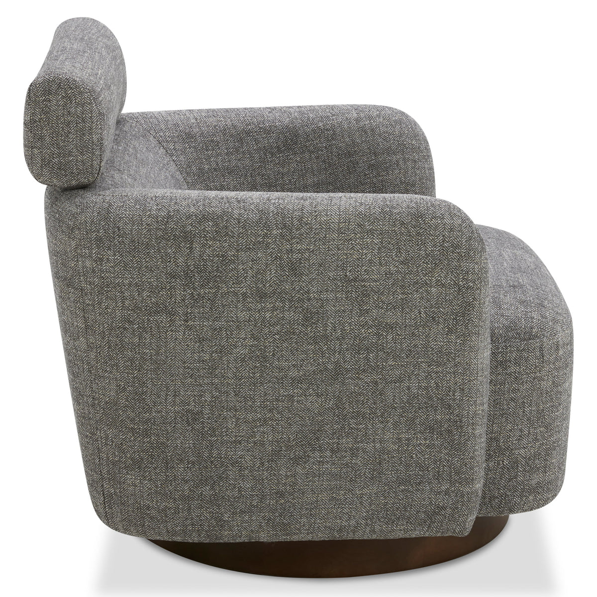 Swivel Accent Barrel Chair with Adjustable Backrest E8399