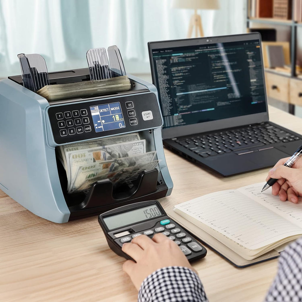 Money Counter Machine with UV/IR/MG/DD Detection U593