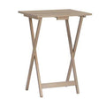 5 Piece Acacia Tray Table Set X46855