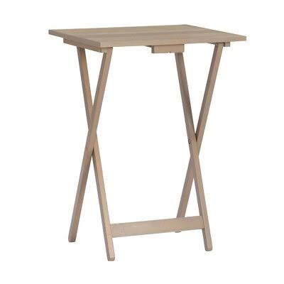 5 Piece Acacia Tray Table Set X46855