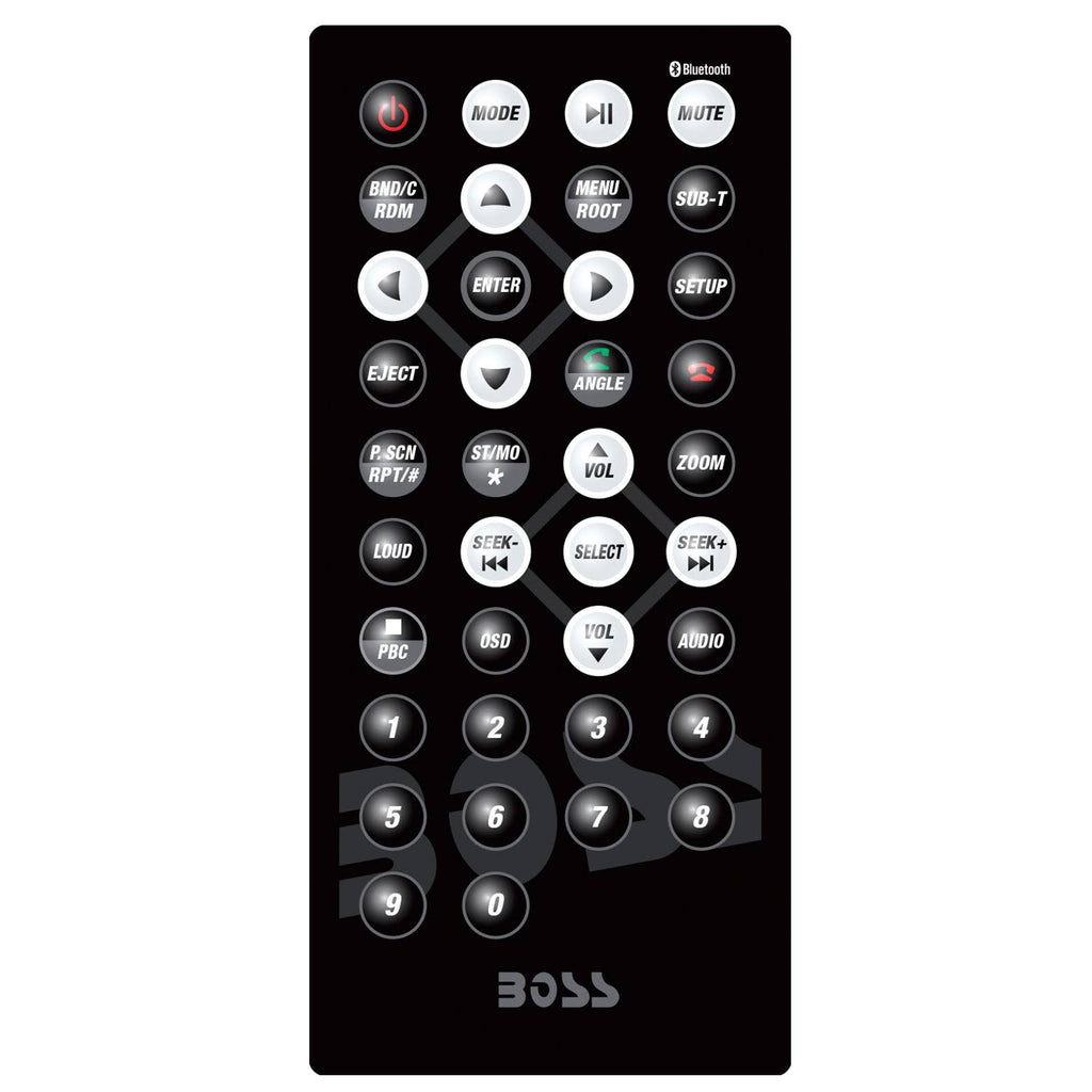 Double-DIN In-Dash DVD MP3 CD AM FM Receiver with Bluetooth R129