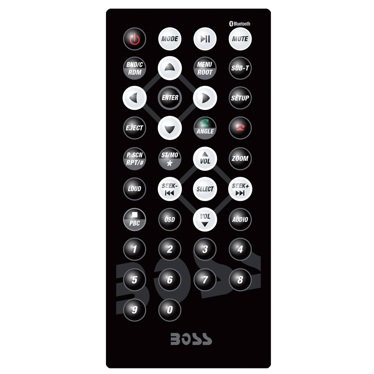 Double-DIN In-Dash DVD MP3 CD AM FM Receiver with Bluetooth R129