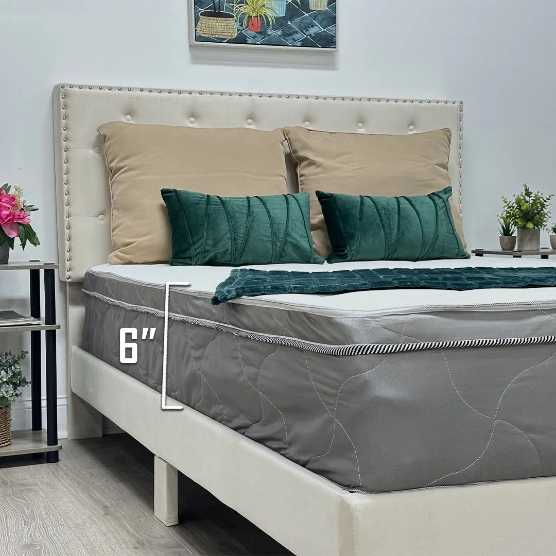 Twin Size 6 Inch Foam & Spring Hybrid Mattress P41410