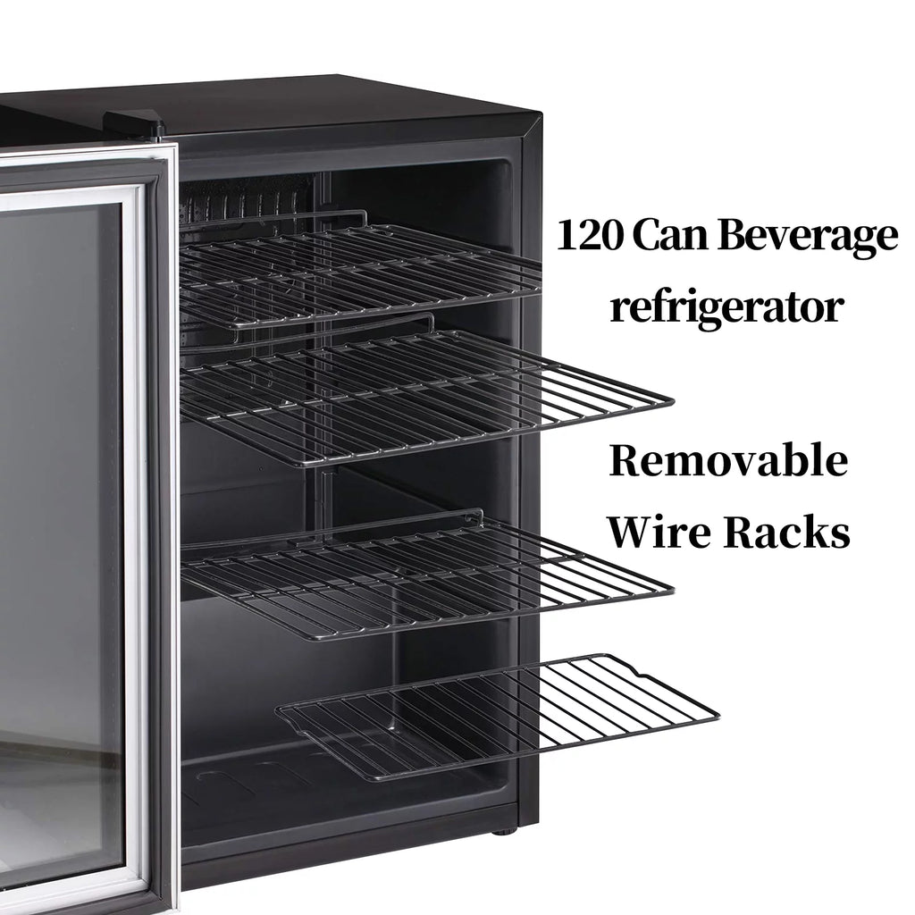 4.4 Cubic Feet 145 Can Beverage Refrigerator Glass Door V35227