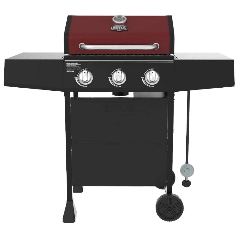 3 Burner Propane Gas Grill in Black J8685