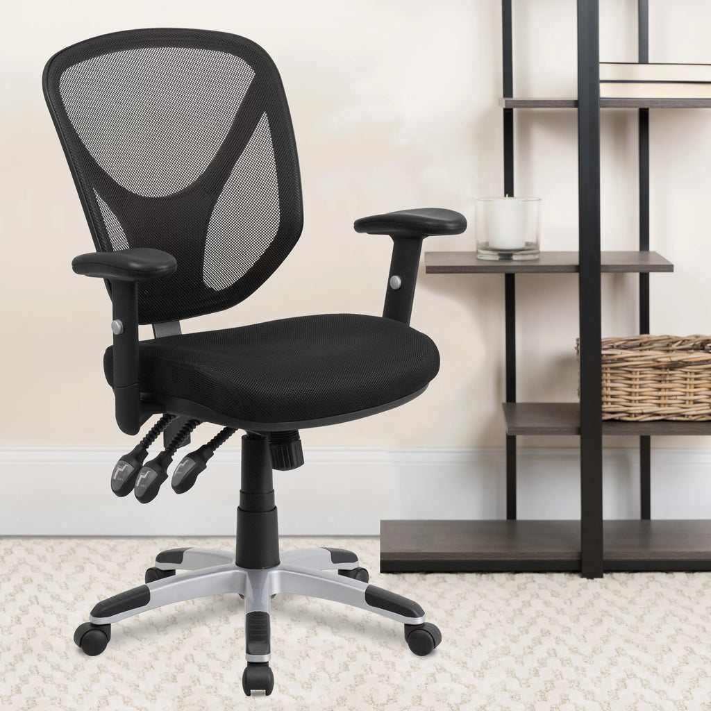 Black Mesh Ergonomic Task Office Chair V939