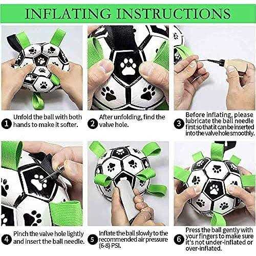 Dog Toys Soccer Ball with Straps Interactive Dog Toys Y328
