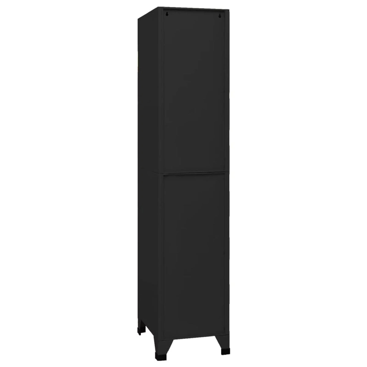 Black Steel Locker Cabinet with 3 Lockable Doors E18327