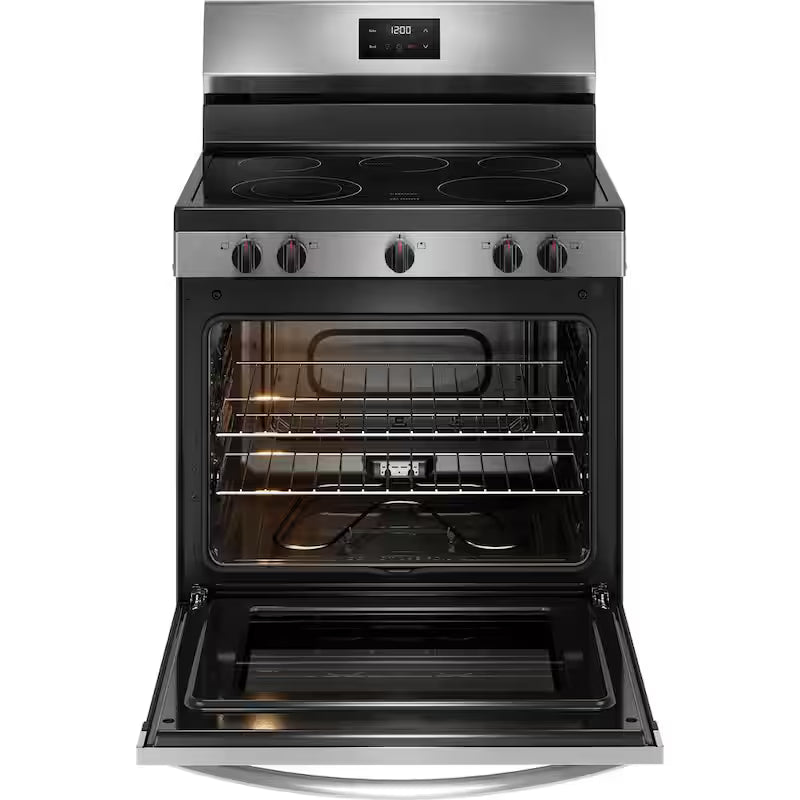 5 Element Freestanding Electric Range in Stainless Steel Q973093