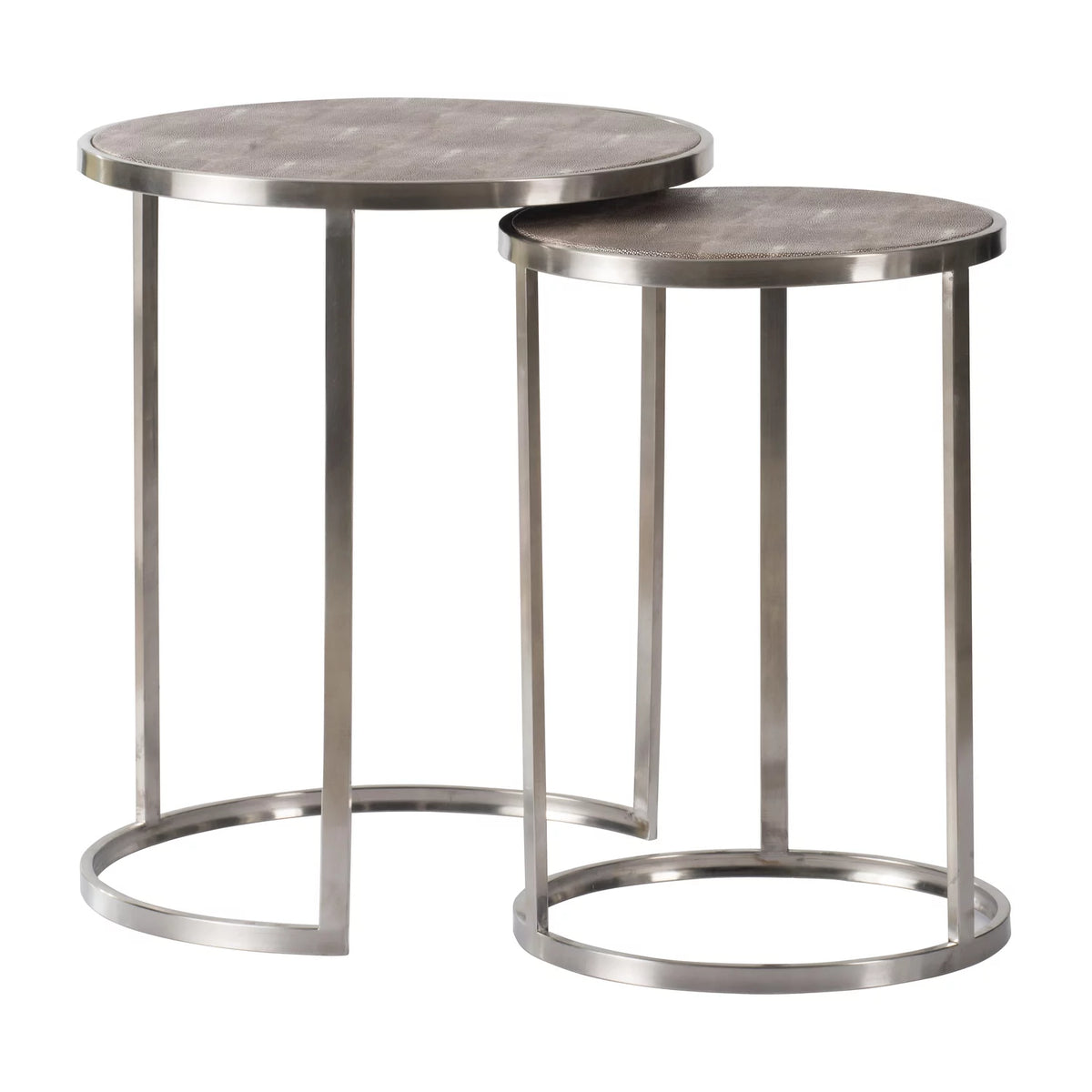 Round Nesting Tables with Rod Legs Set of 2 W786212