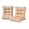 Set of 2 Outdoor Seat/Back Chair Cushion C85491