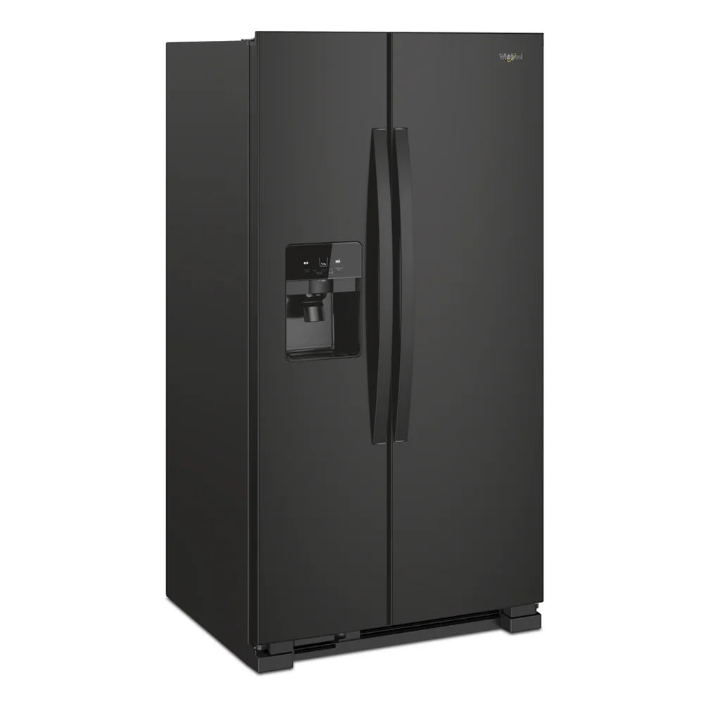 25 cu ft. Side-by-Side Refrigerator in Black H557