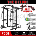 1500 lbs Power Rack Cage with Cable Crossover Machine T263284